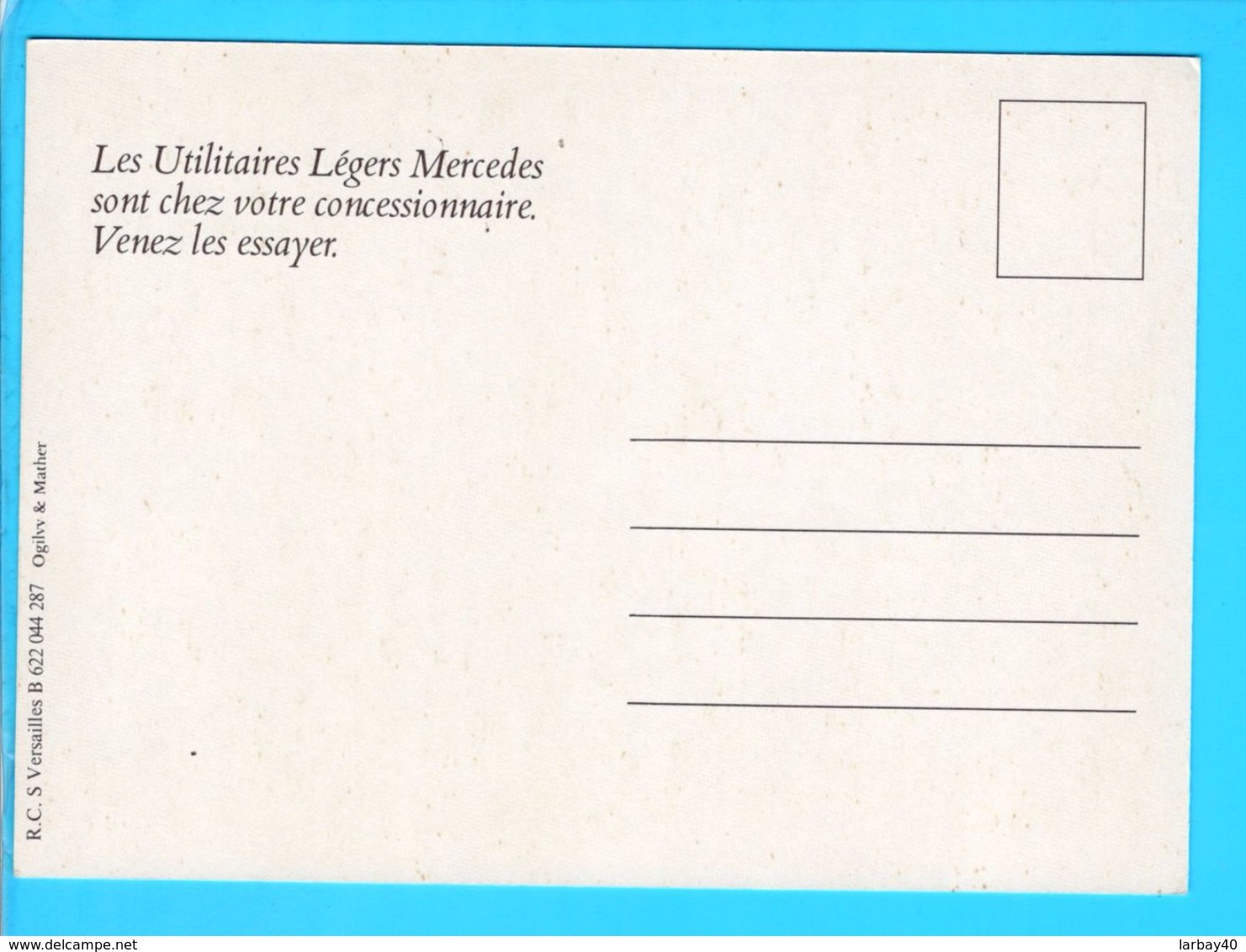 Cp Carte Postale  - Mercedes 307 D Fourgon Meubles - Other & Unclassified