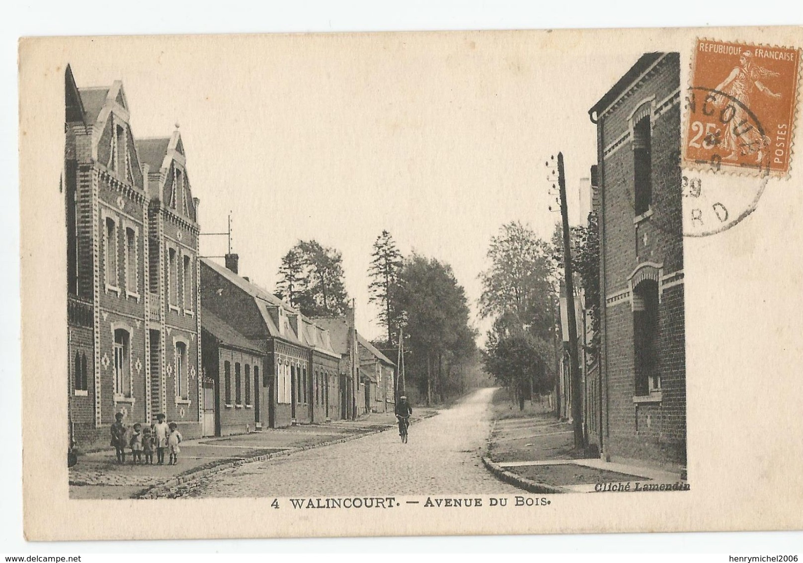 Nord - 59 - Walincourt Avenue Du Bois 1929 - Autres & Non Classés