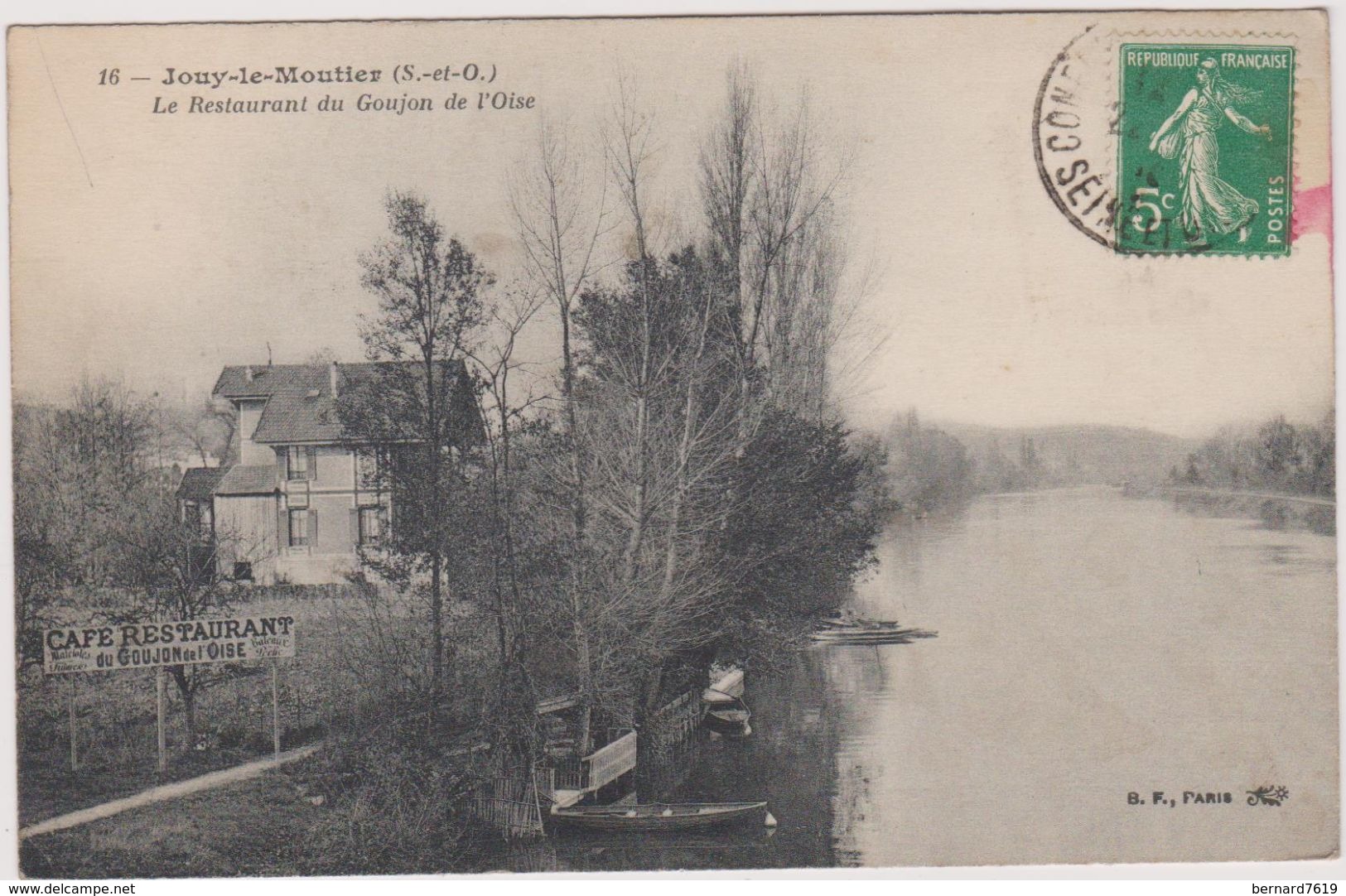 95   Jouy Le  Moutier  Le Restaurant Du Goujon De L'oise - Jouy Le Moutier