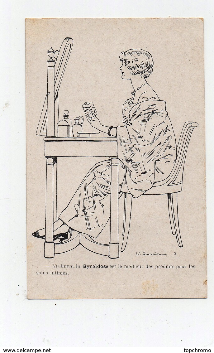 CPA Illustrateur Touraine Publicité La Gyraldose Est Le Meilleur Des Produits Pour Les Soins Intimes Femme Toilette - Autres & Non Classés