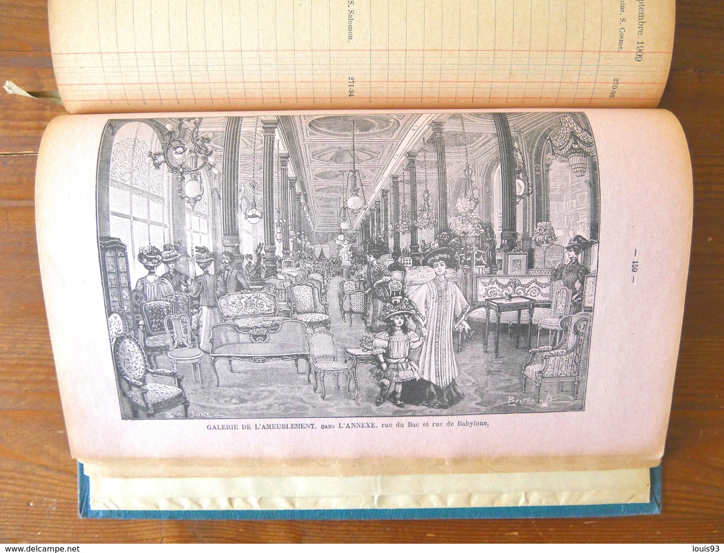 AGENDA-BUVARD du BON MARCHE 1909. Illustrations de BENJAMIN RABIER & autres. Nombreuses informations variées. 224 Pages