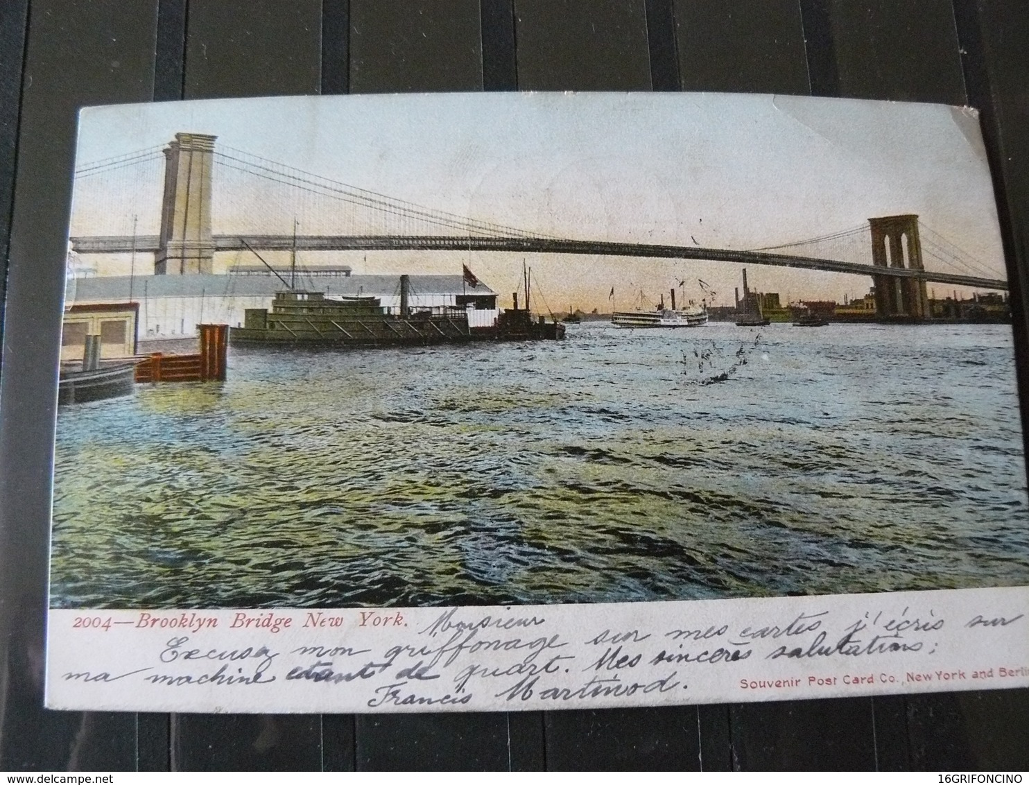 1906...OLD AND BEAUTIFUL POSTALCARD OF   BROOKLIN  IN NEW YORK...GO TO FRANCE..//..BELLA CARTOLINA VIAGGIATA DA NEW YORK - Brooklyn