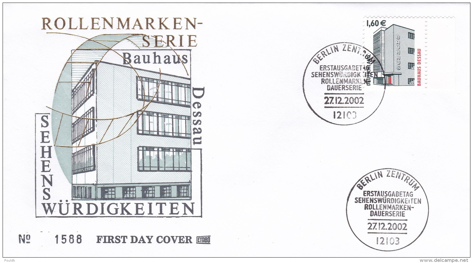 Germany FDC 2002 Rollenmarke Bauhaus Dessau  (G89-18) - Other & Unclassified