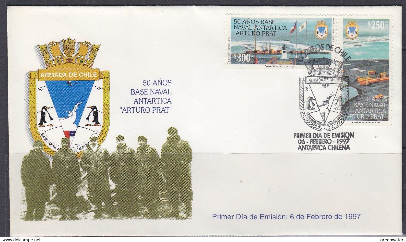 Chile 1997 Antarctica / Base Arturo Prat 2v FDC (F6883) - Chili