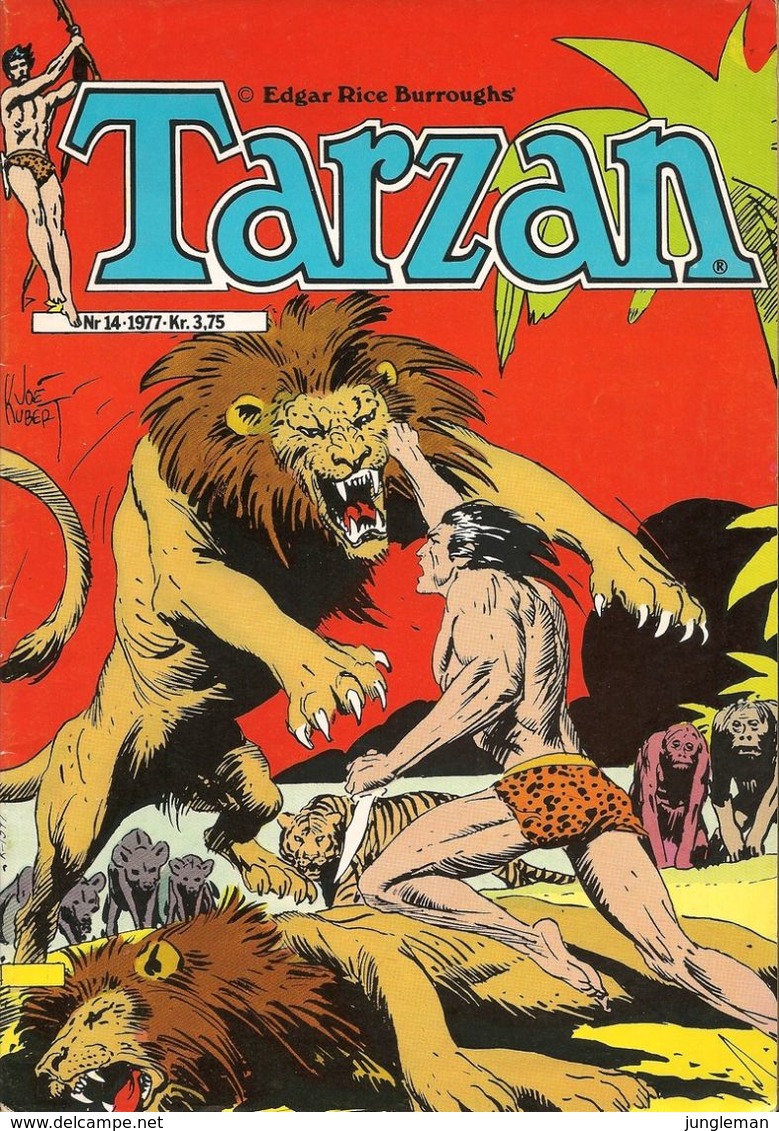 Tarzan Og De Skibbrudne - N° 14 (in Danish) Winthers Forlag ApS - 1977 - Limite Neuf - Langues Scandinaves