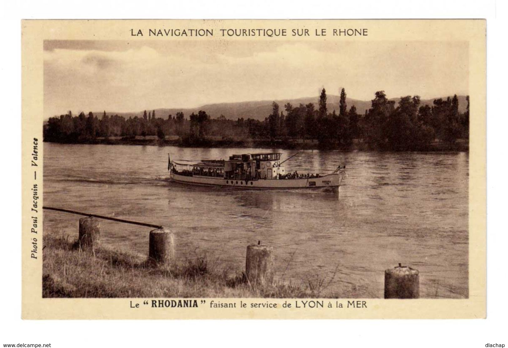 Navigation Touristique Sur Le Rhône. Le Rhodania, Faisant Le Service De Lyon à La Mer. (2281) - Autres & Non Classés