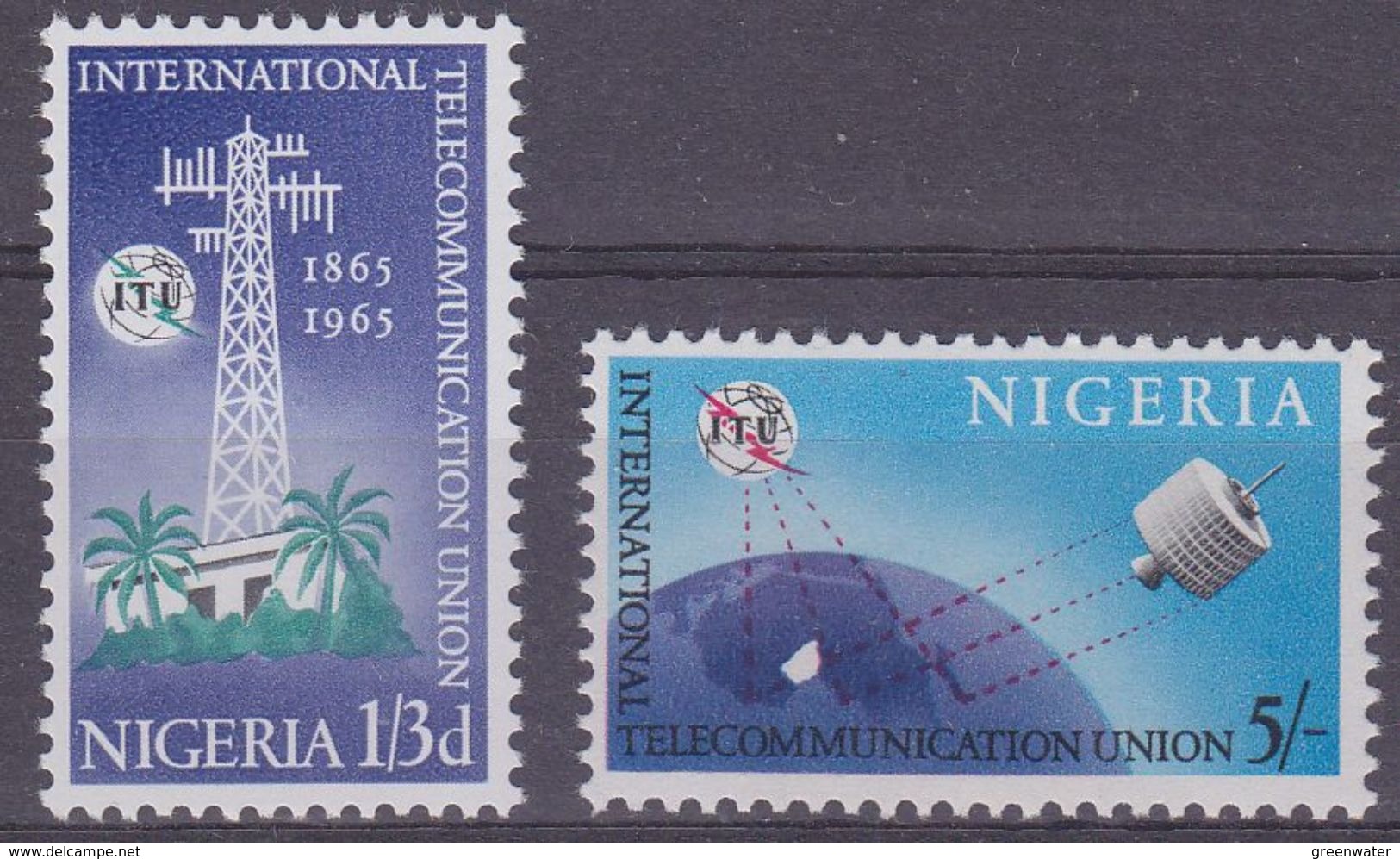 Nigeria 1965 ITU / Space 2v ** Mnh (37628) - Nigeria (1961-...)