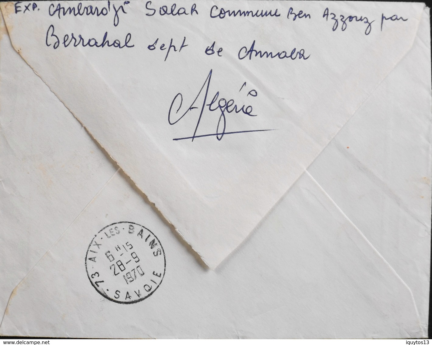 LETTRE ALGERIE 1970 - Pour Mr Ambardji Youcef - Daté Lannoy Constantine Le 25.09.1970 -  T.B. état - Algérie (1962-...)