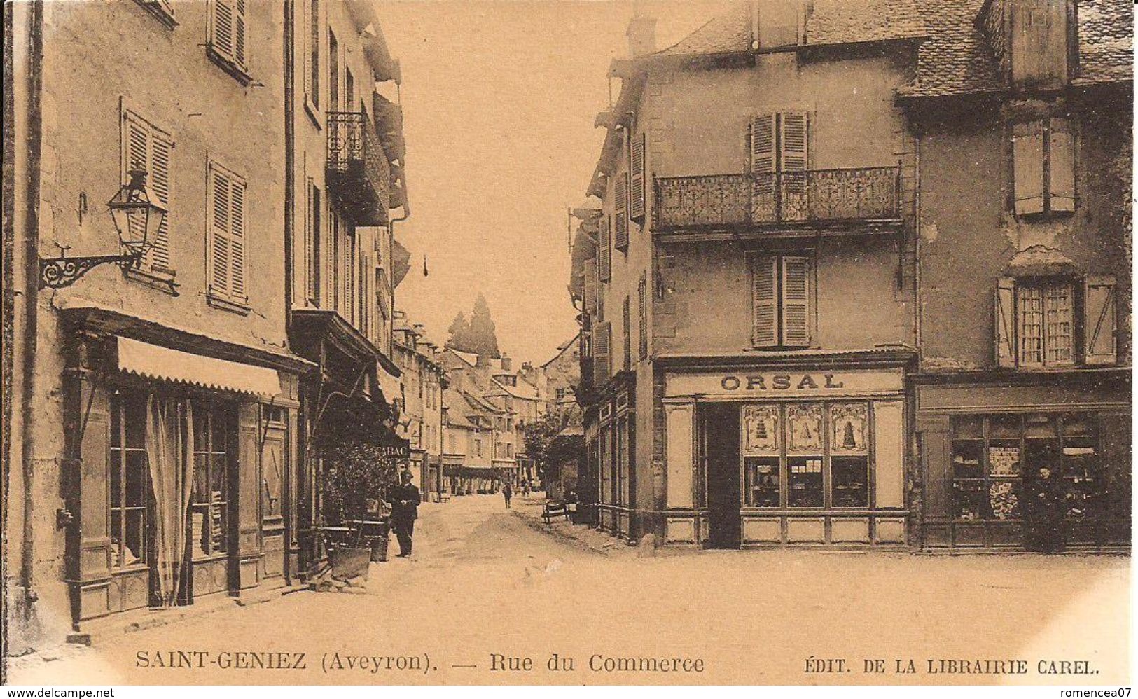 SAINT-GENIEZ (-d'OLT, Aveyron) - RUE Du COMMERCE - Commerces - Animée - Non Voyagée - Jaunie (voir Scans) -> Prix Adapté - Sonstige & Ohne Zuordnung