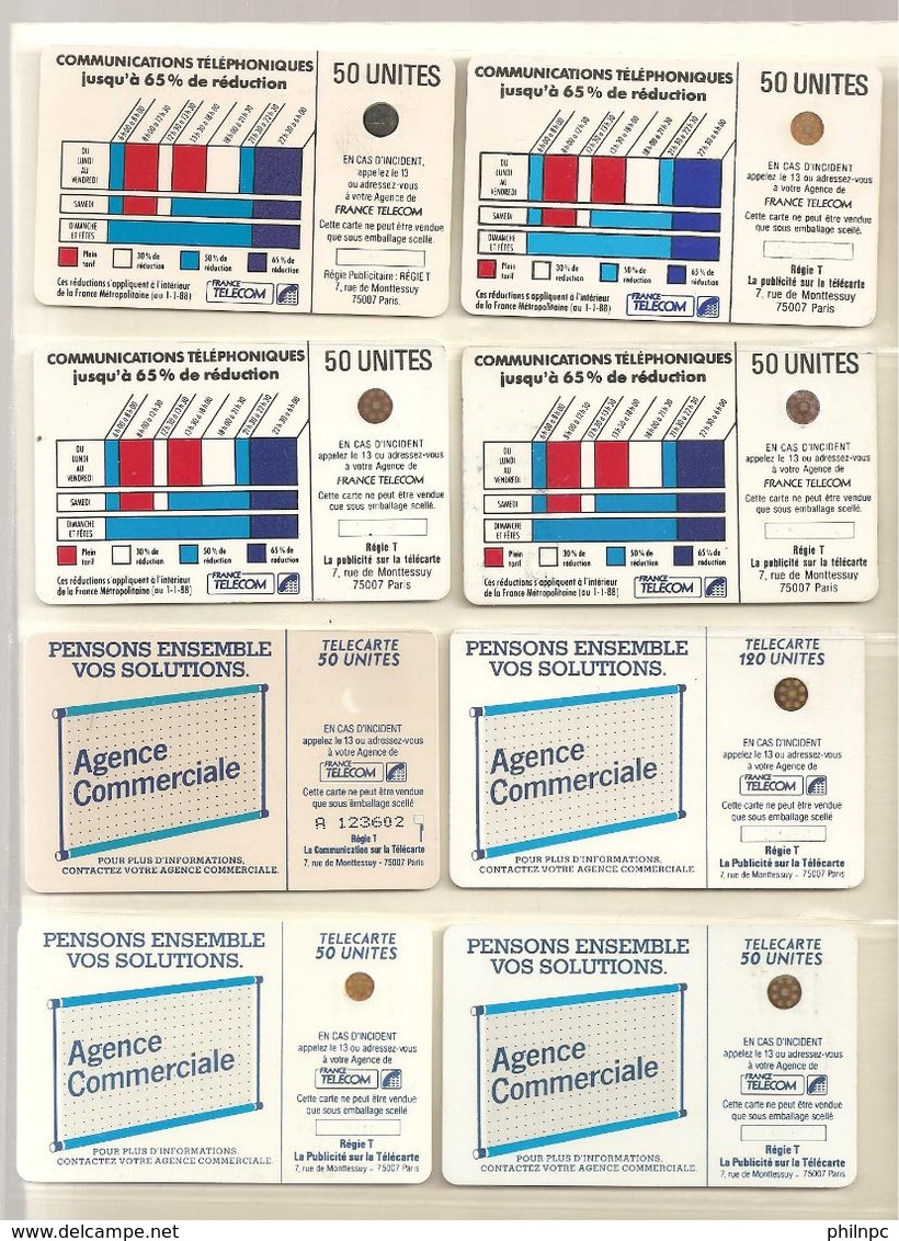 France, Lot De 8 Télécartes, TB - Lots - Collections