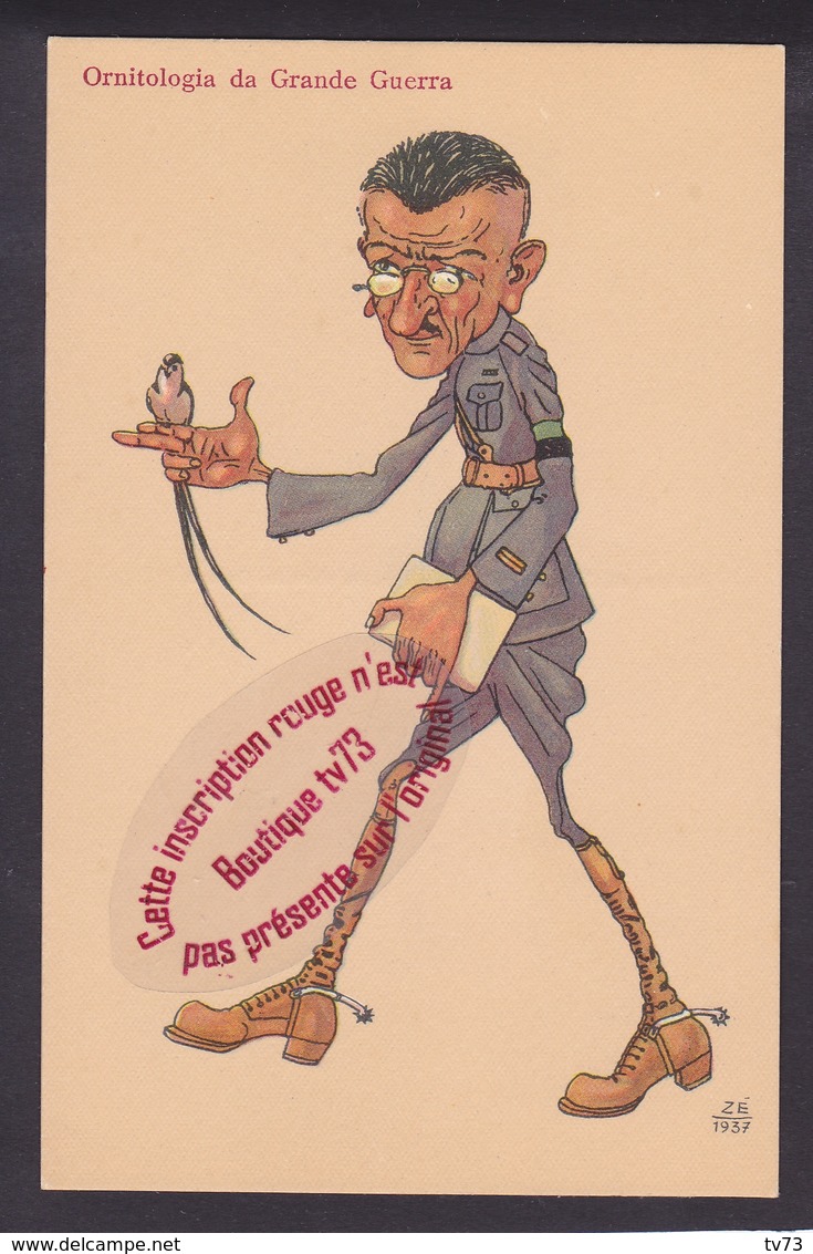 P210 - Ornitologia Da Grande Guerra - Caricaturas Militares - Humour Caricature Portugal - Zé 1937 - Guerra 1939-45