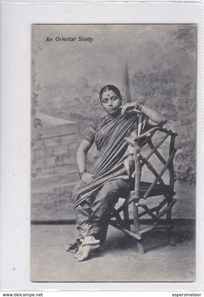 AN ORIENTAL STUDY. THE PHOTOTYPE CO. BOMBAY.-RARE-TBE-BLEUP - Azië