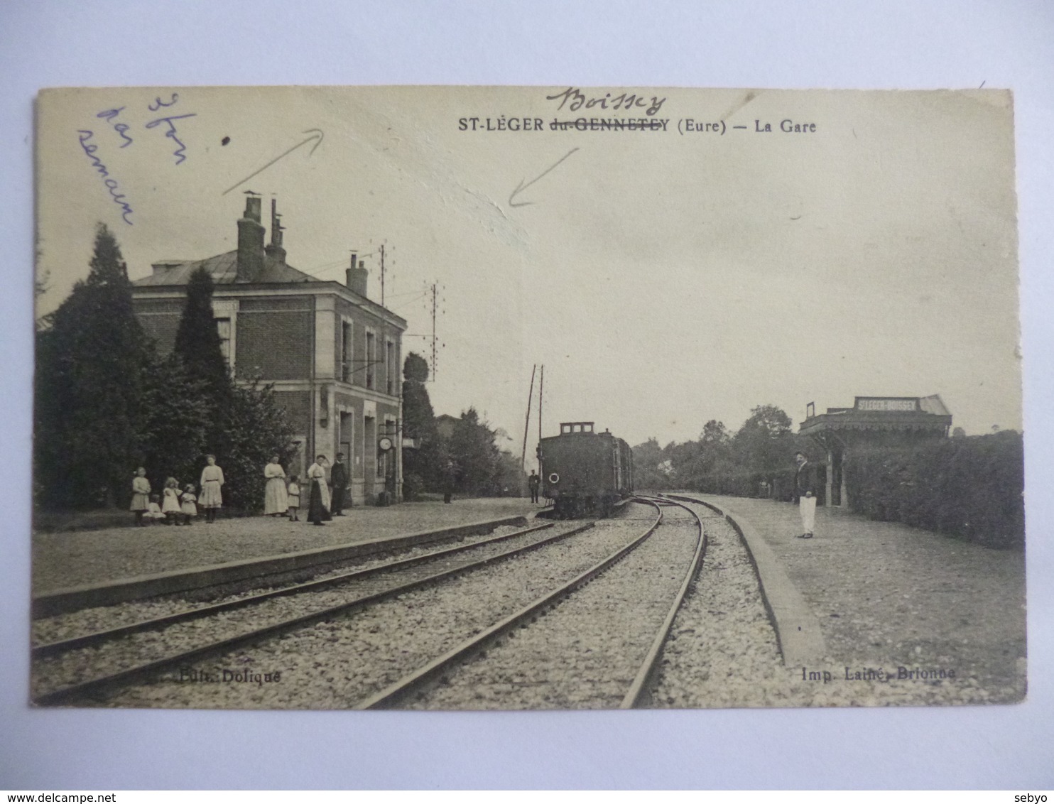 Saint Léger Boissey.  Saint Léger Du Gennetey.  La Gare. - Autres & Non Classés