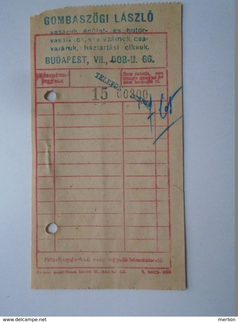OK47.12  Hungary Gombaszögi László Ironware Budapest  1940's - Otros & Sin Clasificación