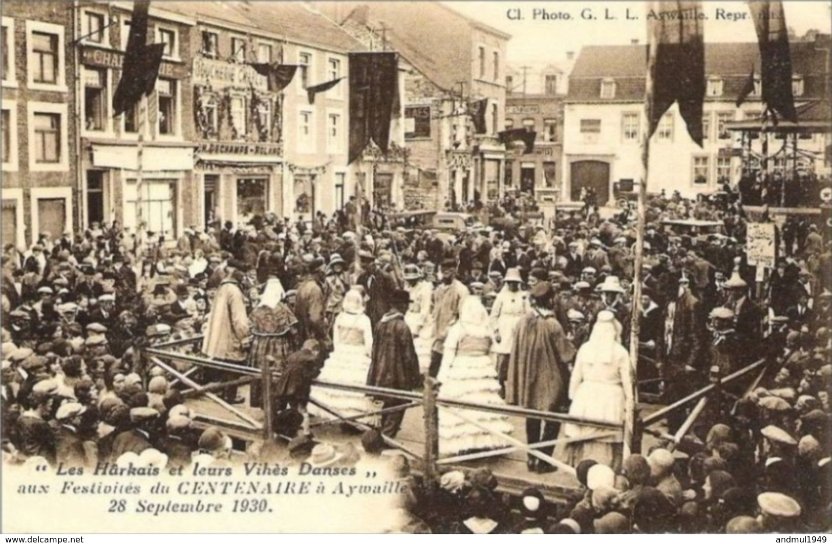 Les Hârkais Et Leurs Vihès Danses Aux Festivités Du Centenaire à AYWAILLE, Le 28 Septembre 1930 - Aywaille