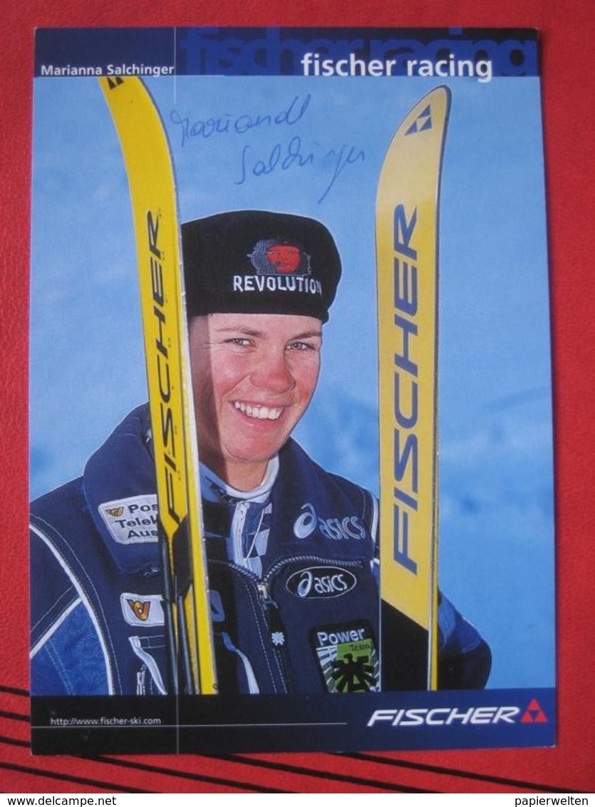 Autogrammkarte Marianna Salchinger / Abfahrt Super G / Ligist - Sportler