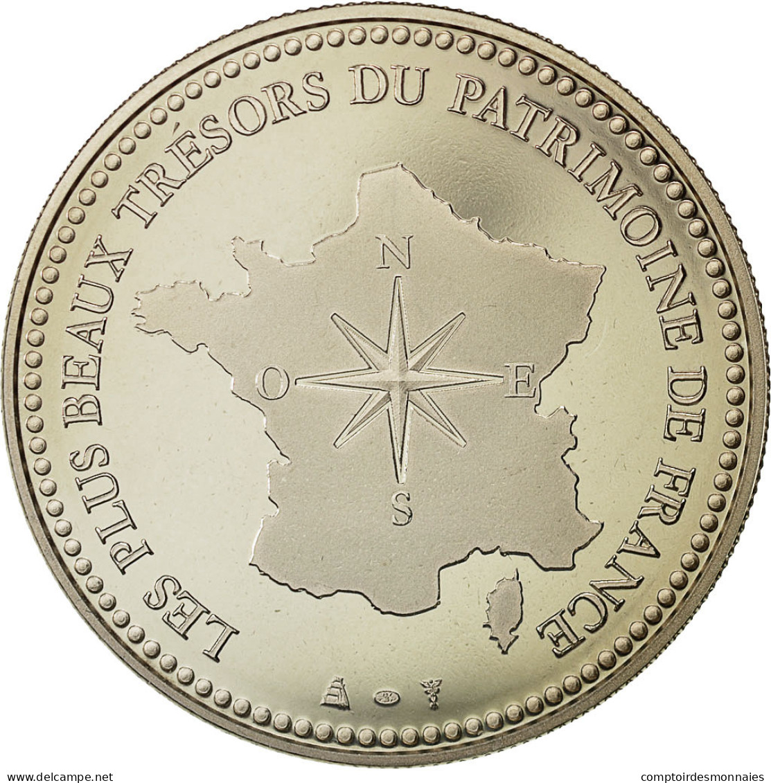 France, Medal, Les Plus Beaux Trésors Du Patrimoine De France, Château De - Other & Unclassified