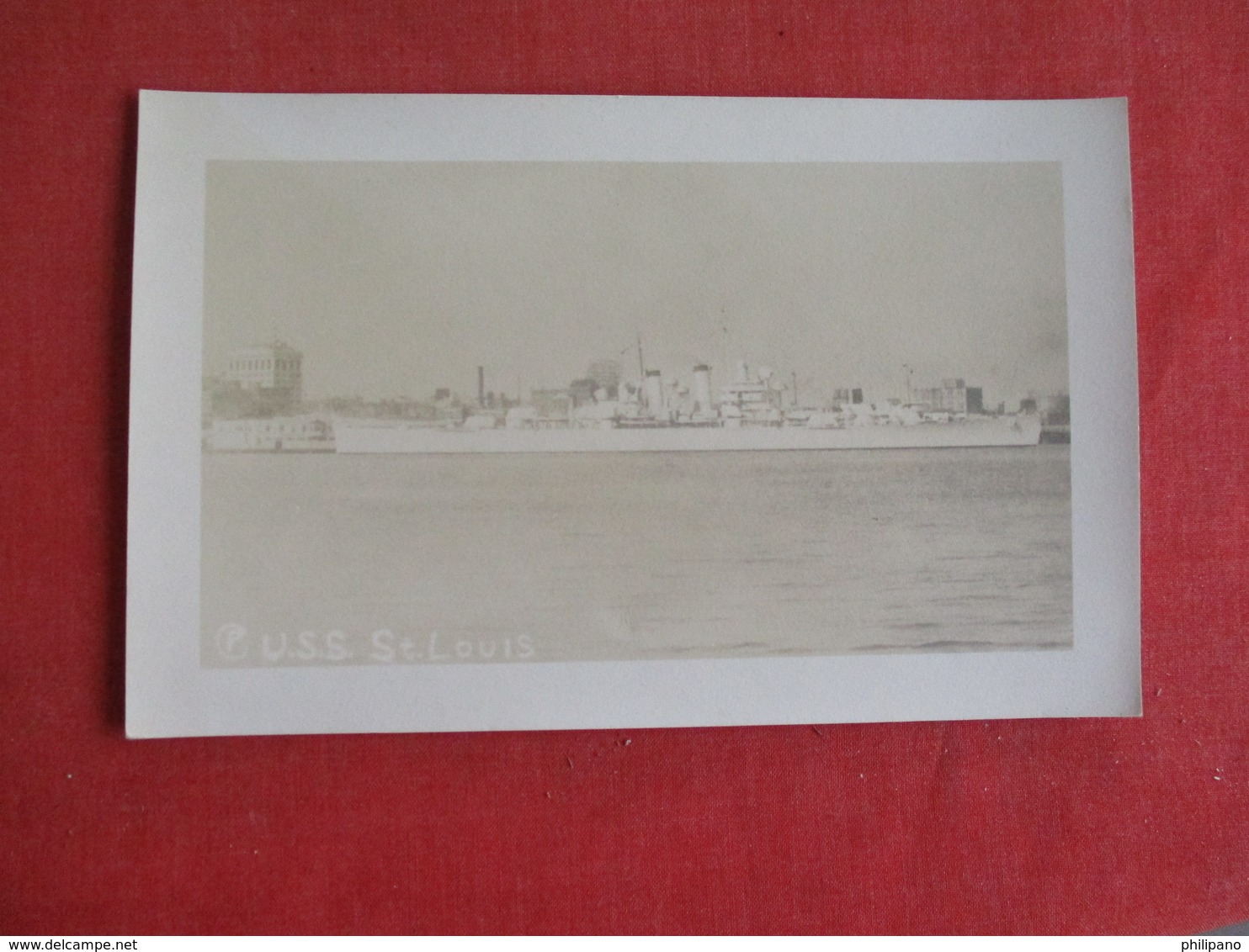 RPPC  U.S.S. St Louis. Ref 2841 - Warships