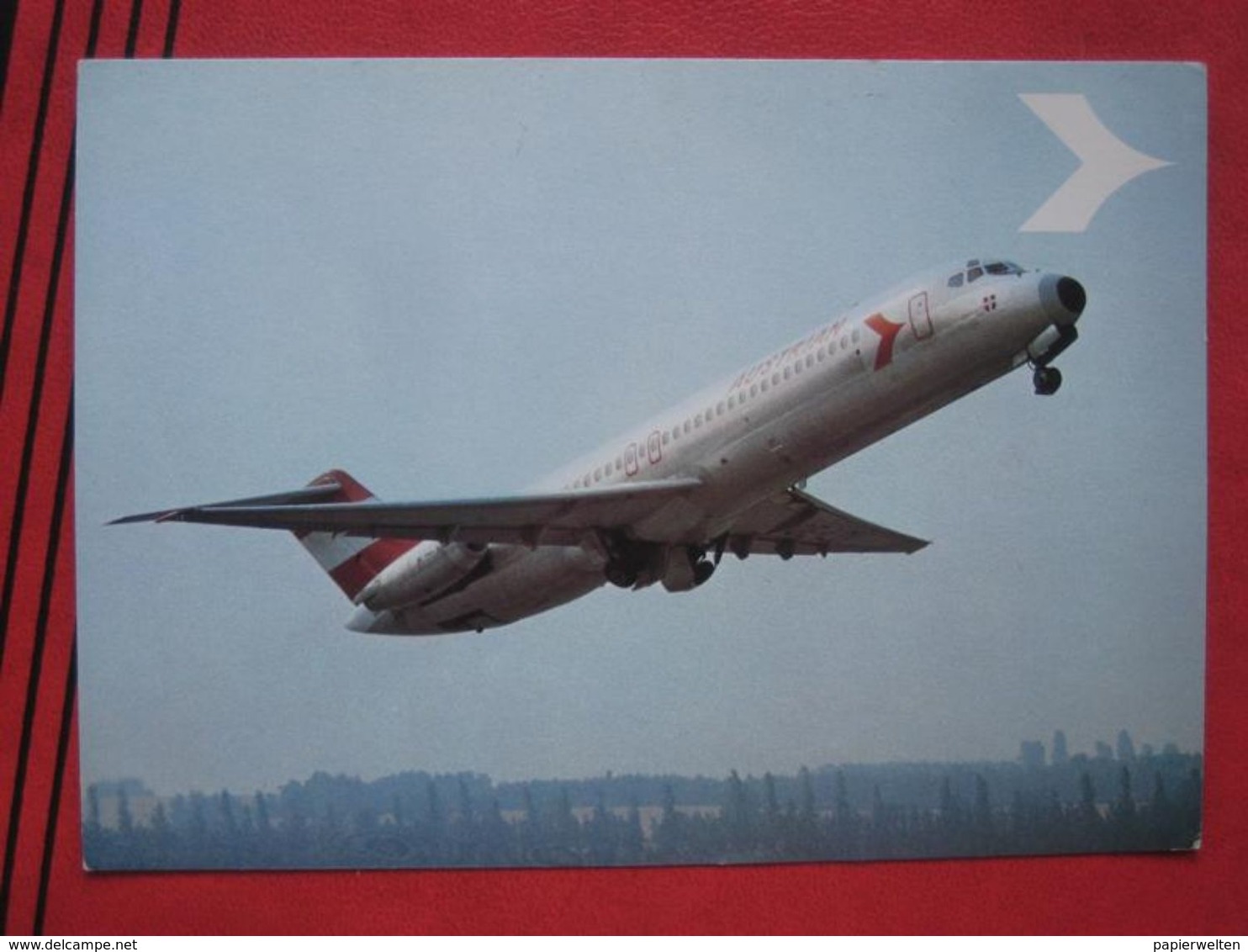 Werbekarte - Austrian Airlines Douglas DC 9 / 32 - 1946-....: Moderne