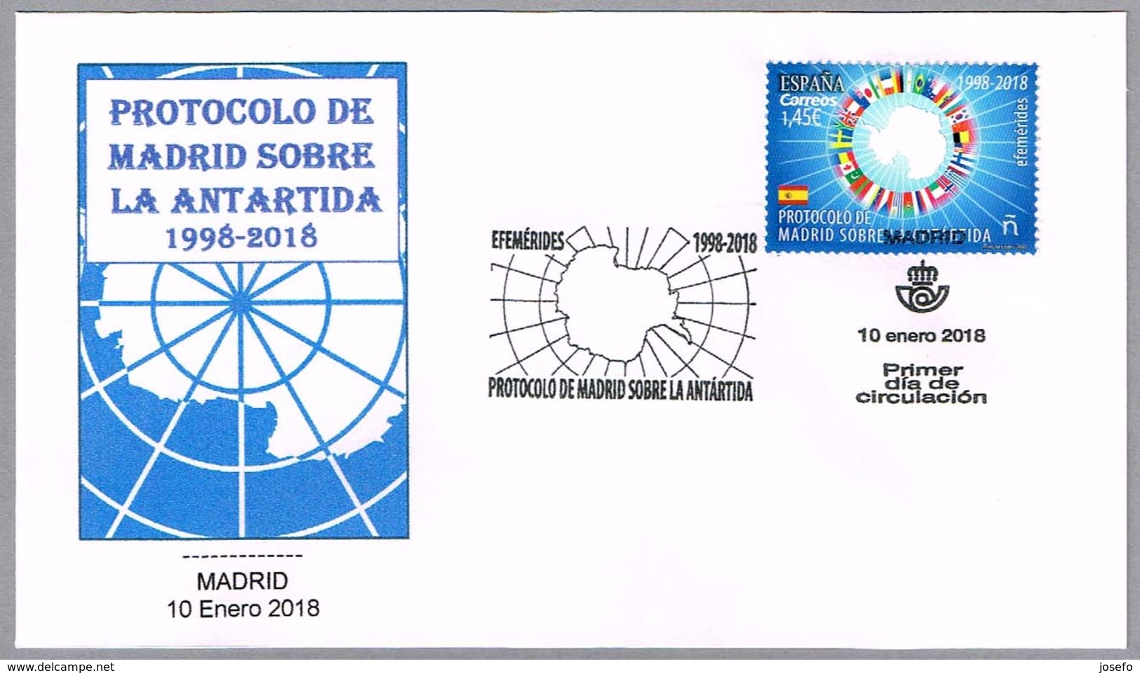 PROTOCOLO DE MADRID SOBRE LA ANTARTIDA. SPD Madrid 2018 - Traité Sur L'Antarctique