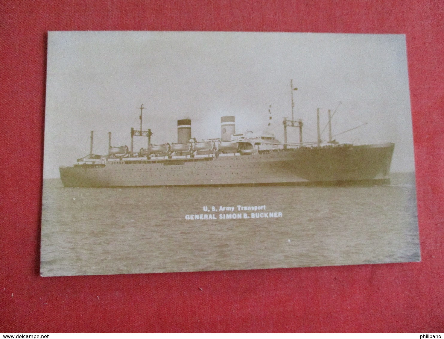 RPPC  US Army Transport    General Simon B. Buckner-ref 2841 - Warships