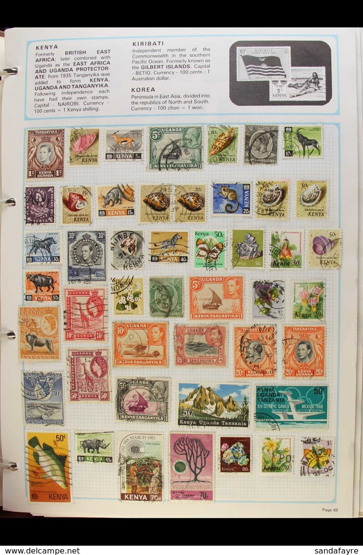 MASSIVE WORLD COLLECTION 19th Century To 1990's Some Mint But Mostly Used Stamps In Four Albums. We See Issues From Almo - Otros & Sin Clasificación
