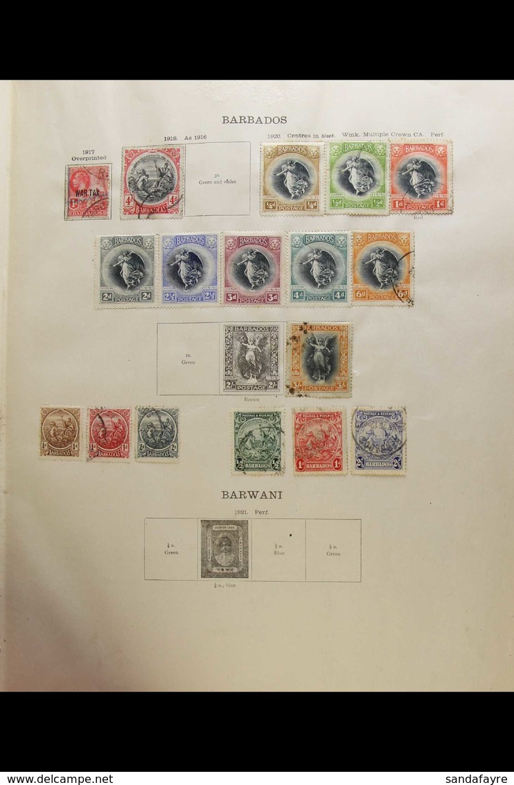 MOSTLY USED WORLD COLLECTION IN AN "IDEAL" ALBUM With Printed Spaces For Issues 1915-1921, Some Later Stamps Added Up To - Andere & Zonder Classificatie