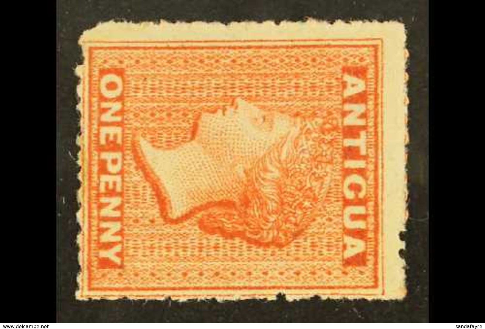 1863-67 1d Vermilion With WATERMARK SIDEWAYS Variety, SG 7b, Very Fine Mint With Original Gum. For More Images, Please V - Other & Unclassified