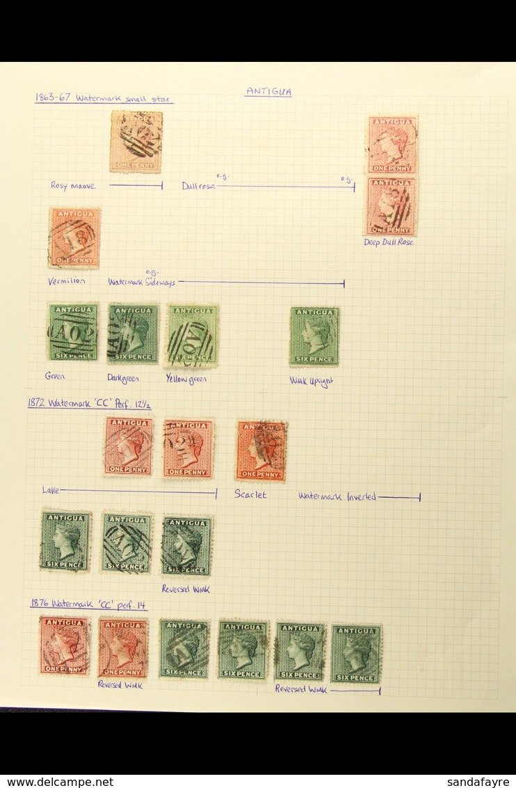 1863-87 INTERESTING USED COLLECTION On Album Pages. An Attractive Range With Much Postmark & Watermark Interest, Inc 186 - Andere & Zonder Classificatie