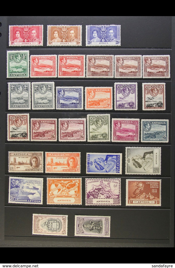 1937-52 MINT KGVI COMPLETE COLLECTION Presented On A Stock Page. Includes A Complete Run From The Coronation To The BWI  - Other & Unclassified