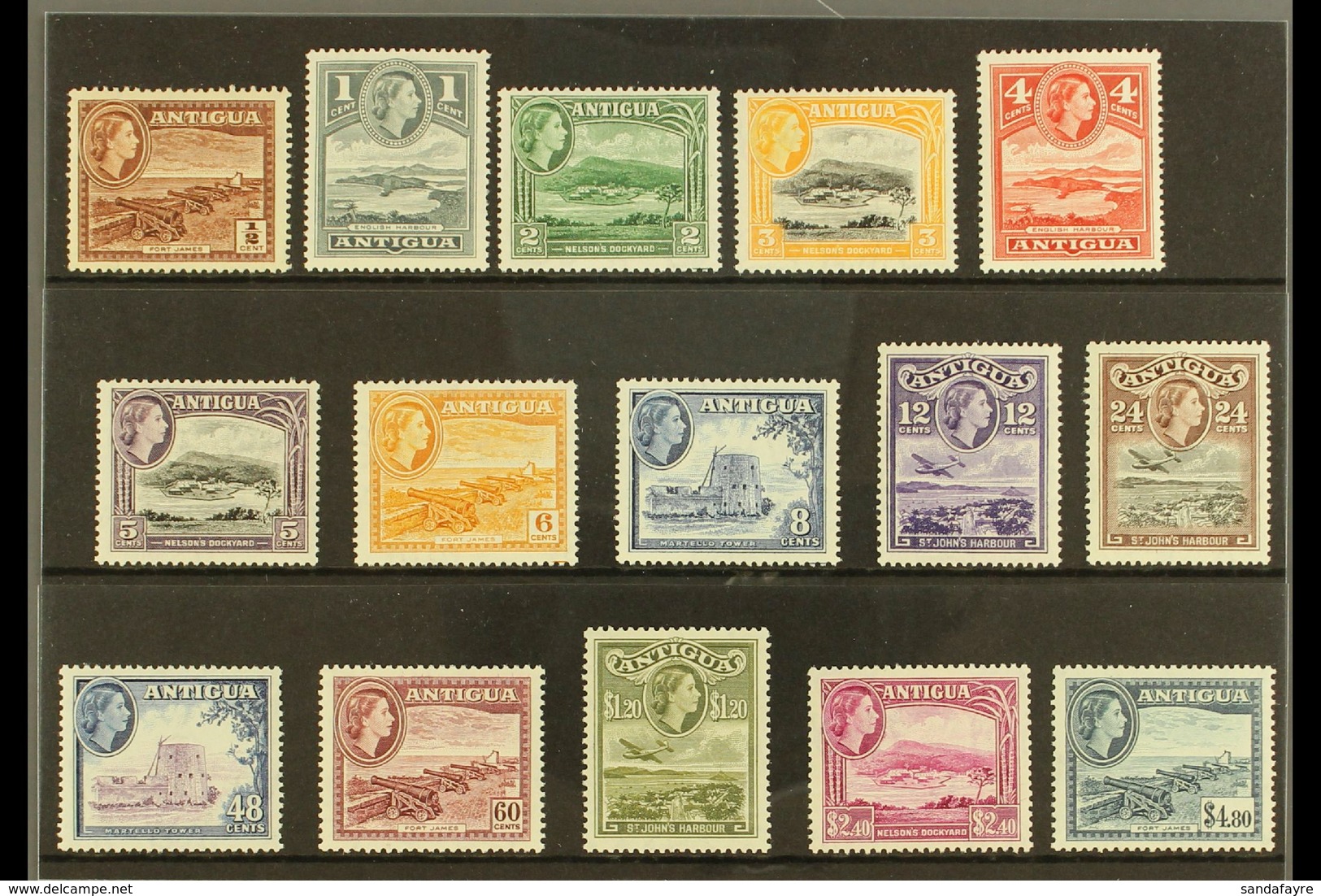 1953-62 Pictorial Definitive Set, SG 120a/134, Never Hinged Mint (15 Stamps) For More Images, Please Visit Http://www.sa - Other & Unclassified