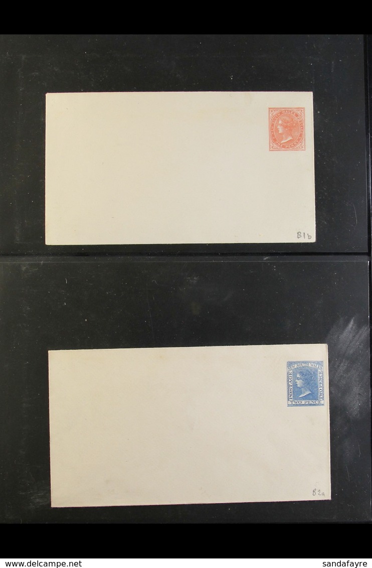 NEW SOUTH WALES POSTAL STATIONERY 1870-1897 Fine Unused All Different Collection Of ENVELOPES, Strongly Represented Thro - Sonstige & Ohne Zuordnung