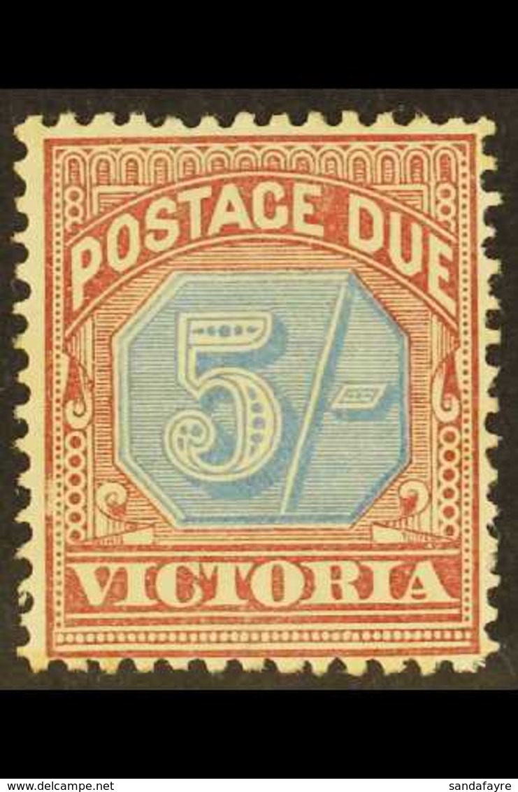 VICTORIA 1890-94 Postage Due 5s Dull Blue And Brown Lake, SG D10, Mint With Light Gum Toning. For More Images, Please Vi - Other & Unclassified