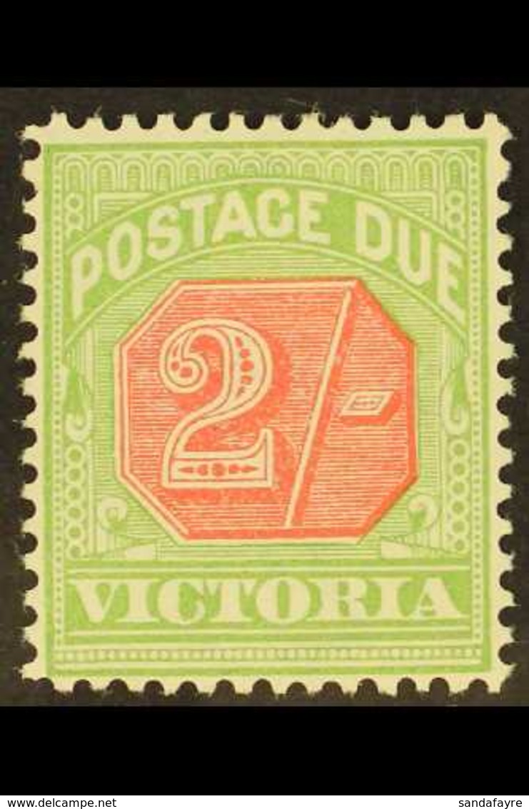 VICTORIA 1895-96 Postage Due 2s Pale Red And Yellowish Green, SG D19, Fine Mint.  For More Images, Please Visit Http://w - Other & Unclassified
