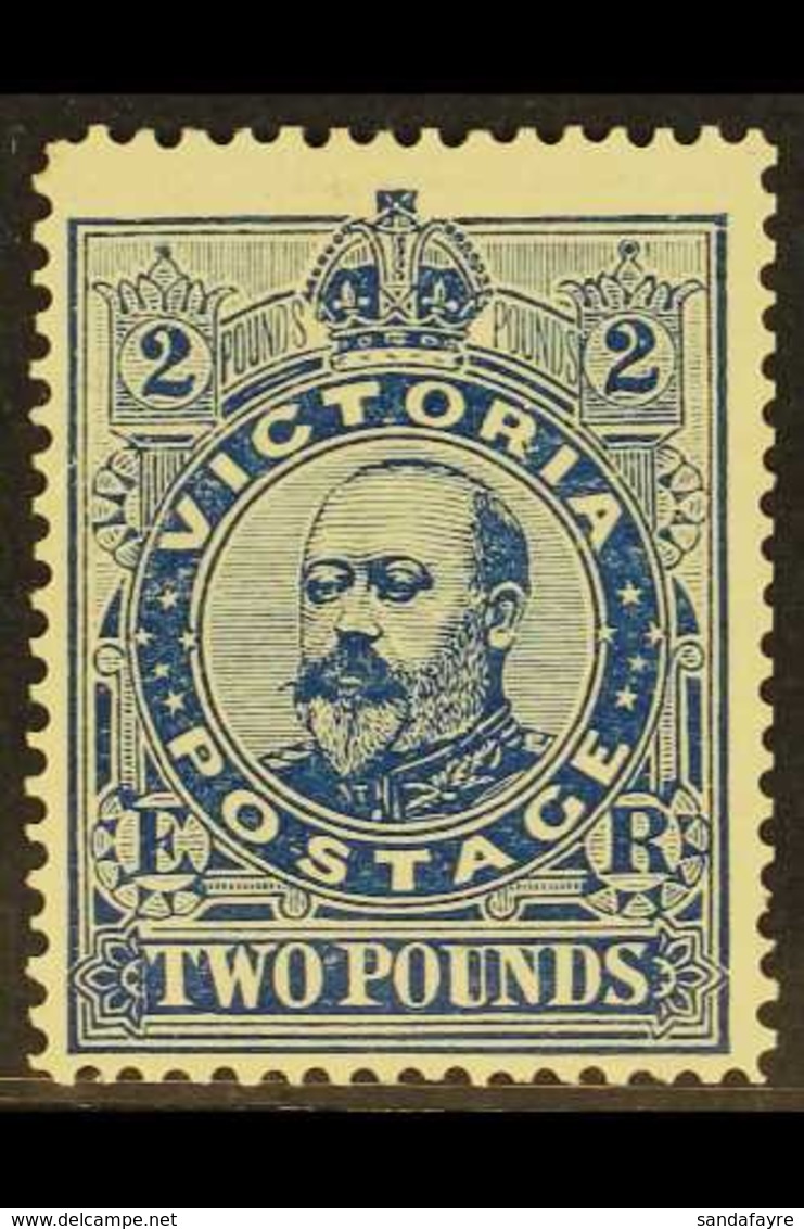 VICTORIA 1901-10 £2 Deep Blue Perf 12½, SG 400, Fine Mint, Very Fresh, Rare. For More Images, Please Visit Http://www.sa - Autres & Non Classés