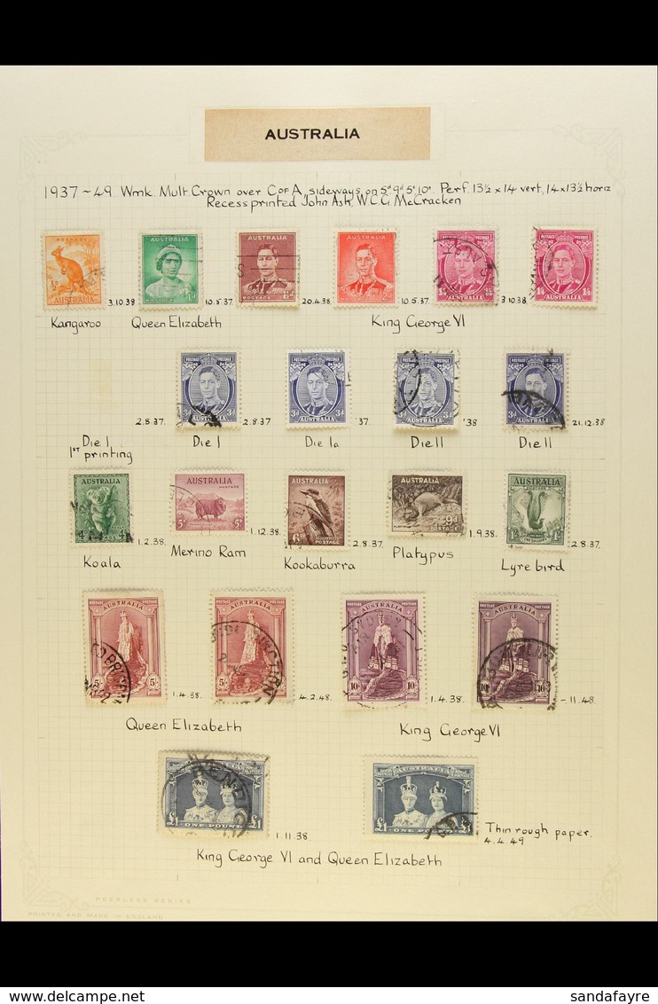 1937-79 EXTENSIVE USED COLLECTION A Delightful All Different Collection, Highly Complete For The Period And Includes Man - Other & Unclassified