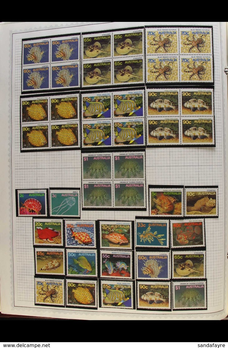 1980-89 BEHEMOTH NHM COLLECTION A Remarkable NEVER HINGED MINT Collection Presented In A Giant Album. Highly Complete Fo - Other & Unclassified