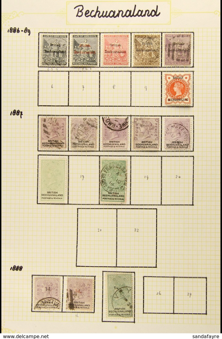 1885-1938 GOOD TO FINE COLLECTION On Album Pages, Mostly All Different, And Which Includes 1885-87 (wmk Crown) ½d Mint P - Andere & Zonder Classificatie