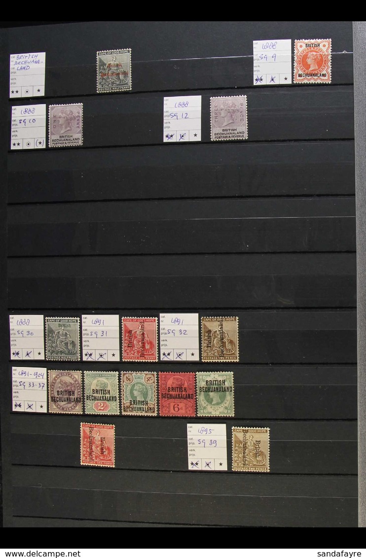 1885-1966 FINE MINT COLLECTION We See Small Range Of British Bechuanaland Issues Incl. 1885-7 ½d, 1888 1d & 3d, 1891-190 - Andere & Zonder Classificatie