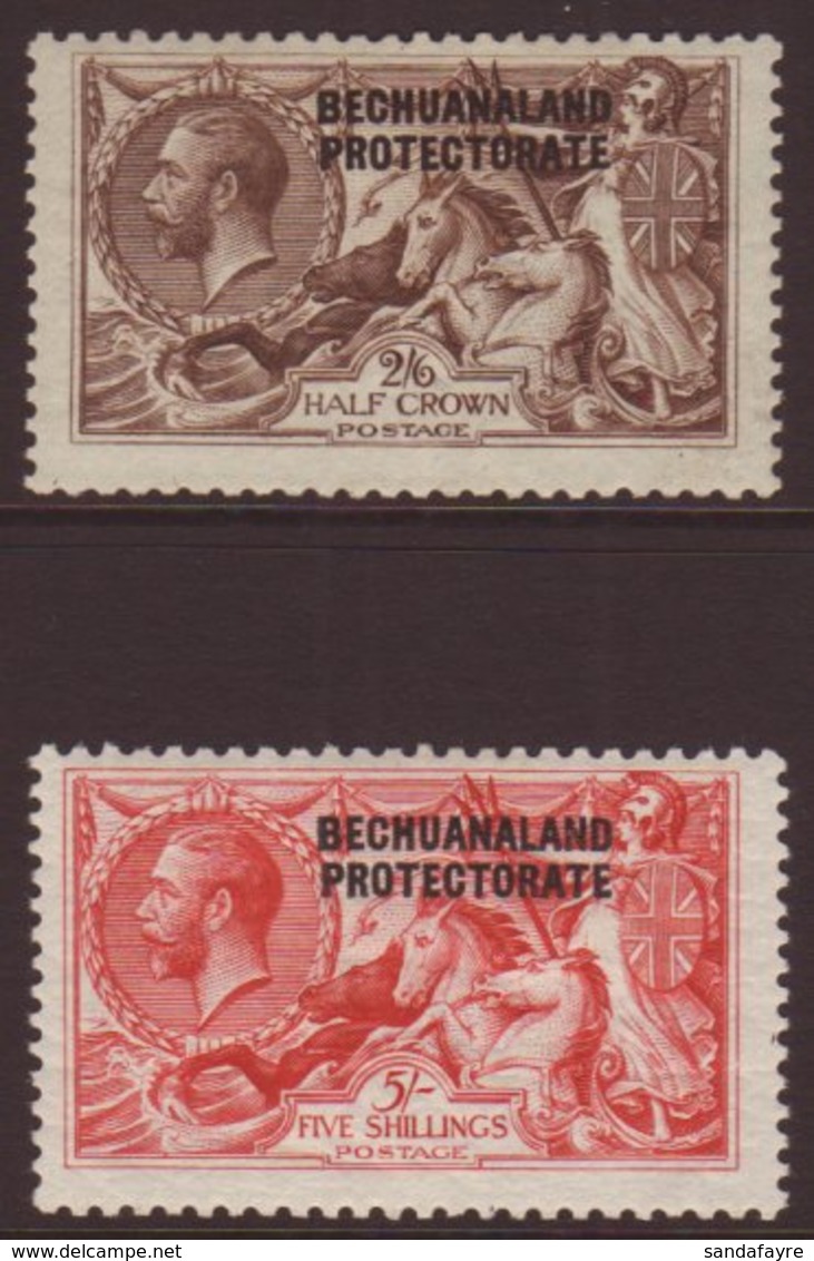 1920-23 2s6d & 5s B.W. Seahorse Set, SG 88/89, Very Fine Mint (2 Stamps) For More Images, Please Visit Http://www.sandaf - Sonstige & Ohne Zuordnung