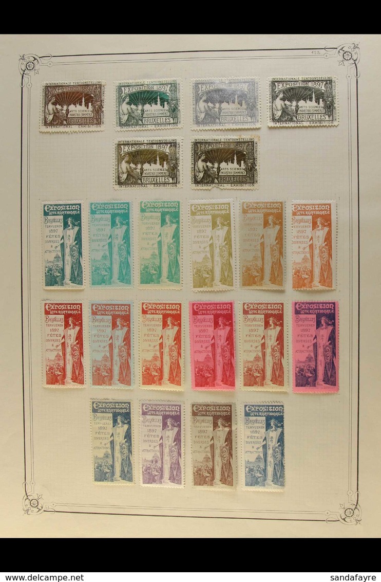 1890'S-1930'S EXPOSITION AND OTHER CINDERELLA STAMPS COLLECTION An Attractive And Interesting Old Time Collection On Pag - Sonstige & Ohne Zuordnung
