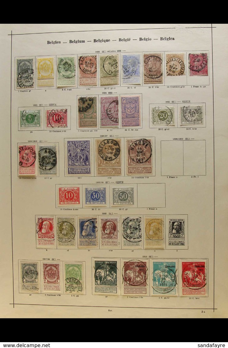 OLD TIME RANGES ON EUROPEAN PAGES 1850'S-1930'S A Useful Looking Lot From Classic Imperfs, Other 19th Century,  1911 Cha - Other & Unclassified