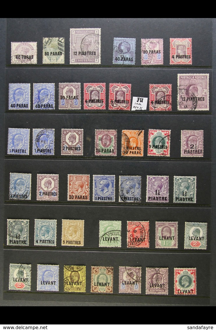 1885-1921 ALL DIFFERENT COLLECTION Mint And Used, Chiefly Fine And Fresh. Note 1885-88 Set Used; 1887-96 4pi On 10d Mint - British Levant