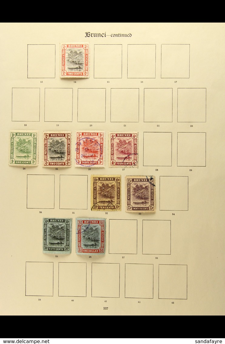 1907-1937 COLLECTION ON "NEW IMPERIAL" LEAVES All Different Mint And Used, Generally Fine Condition. Note 1908-22 Range  - Brunei (...-1984)