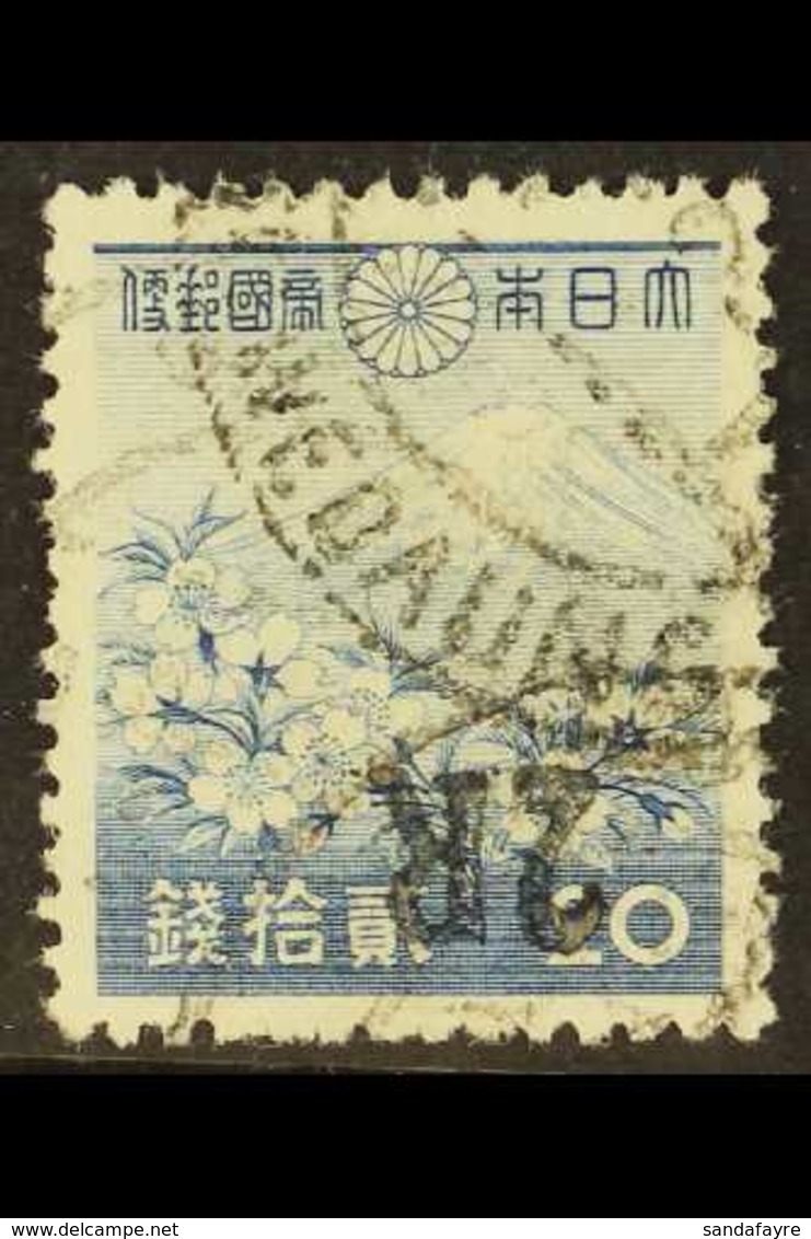 JAPANESE OCCUPATION 1942 2R On 20s Ultra, Mt Fuji, Variety "surcharge Inverted", SG J55a, Superb Used. For More Images,  - Birma (...-1947)