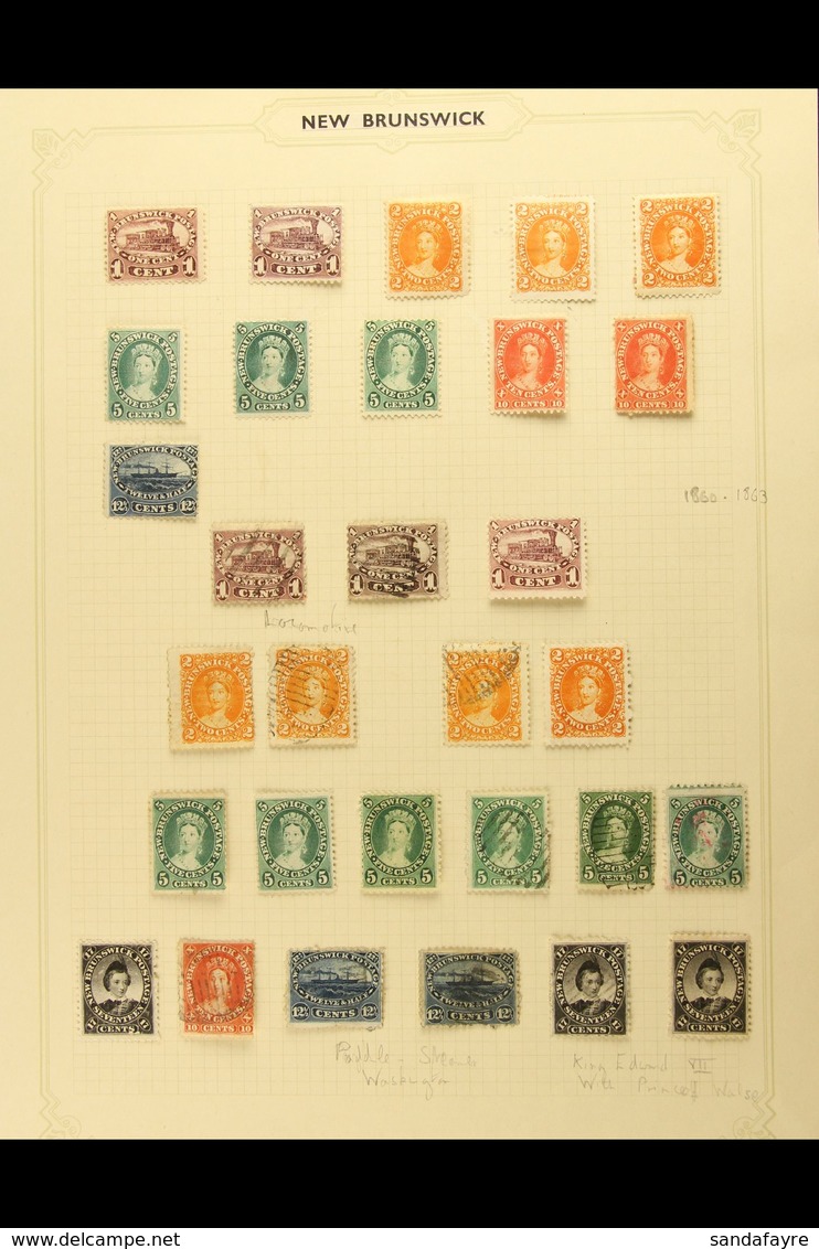 COLLECTION ON ALBUM PAGE 1860-63 Extensive Mint, Unused And Used Range To 17c (two Mint & One Used). A Few Faults But Ma - Andere & Zonder Classificatie