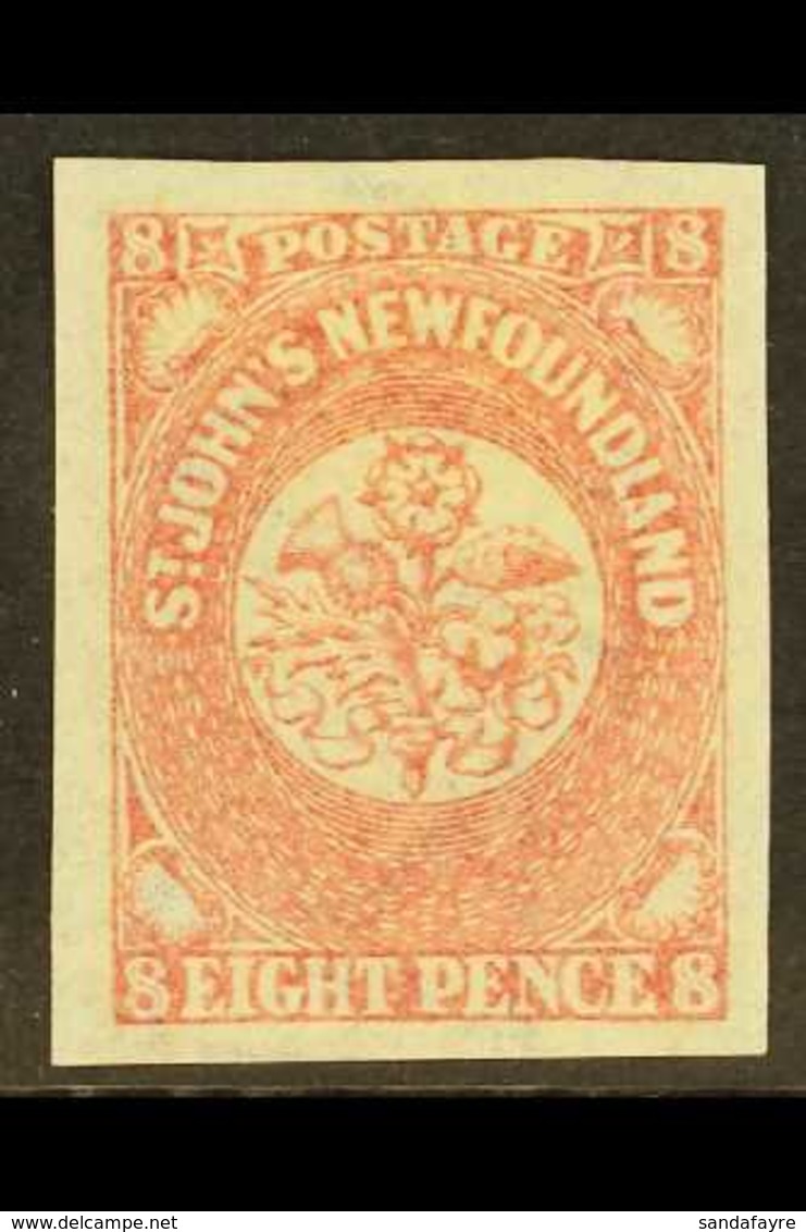 1862 8d Rose Lake, SG 22, Very Fine Mint With Good Margins All Round. For More Images, Please Visit Http://www.sandafayr - Andere & Zonder Classificatie