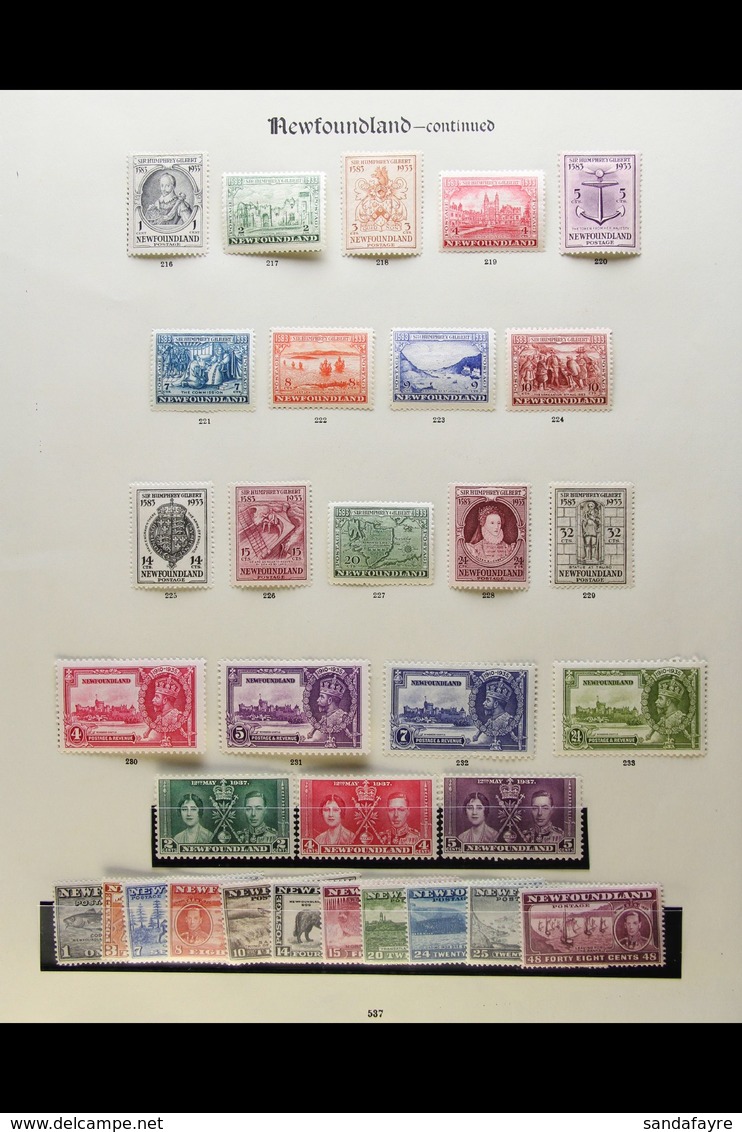 1887-1937 MINT COLLECTION Presented On Printed "Imperial" Album Pages. Includes 1897 Discovery Range To 60c, 1897-1918 P - Other & Unclassified