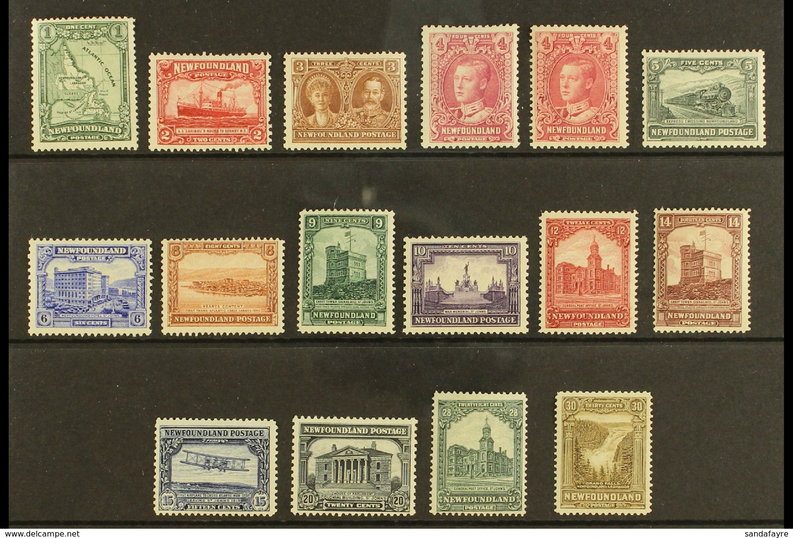 1928-29 Publicity Issue De La Rue Printing Complete Set Inc Both 4c Listed Shades, SG 164/78 & 167a, Very Fine Mint, Ver - Andere & Zonder Classificatie