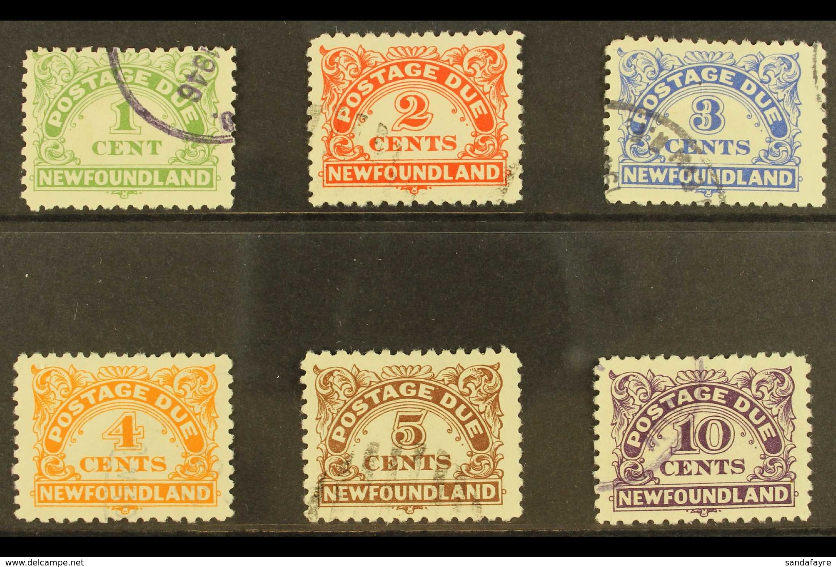 POSTAGE DUE 1939-49 Complete Set, SG D1/D6, Very Fine Used. (6 Stamps) For More Images, Please Visit Http://www.sandafay - Other & Unclassified